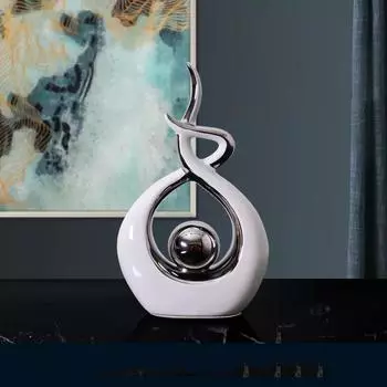 Современная роскошная гостиная, аксессуары для украшения дома, абстрактные керамические статуэтки, украшение для офиса, стол, сувенир, поделки, подарок S