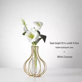 Современная, роскошная стеклянная гидропонная ваза идеально подойдет для декора гостиной с искусственными цветами. Staghorn Grass