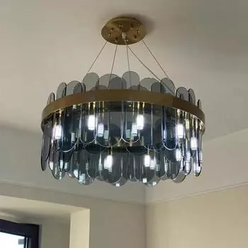Современная роскошная светодиодная золотая люстра, подвесные светильники, художественное оформление, освещение спальни, гостиной, столовой, кабинета, вестибюля отеля, подвесной светильник Warm White