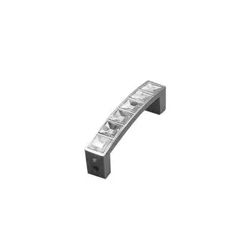 Современная ручка для двери из хрусталя и бриллиантов, ручка для кухонного шкафа, ящика 64mm