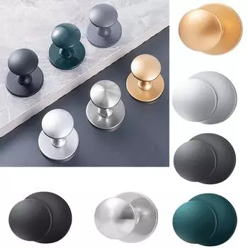 Современная ручка для двери из нержавеющей стали с одним отверстием, белая ручка для ящика, самоклеящаяся, черная стеклянная дверца, шкаф серебряный