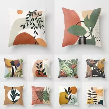 Современная скандинавская абстрактная геометрическая печатная подушка с рисунком, наволочка для дома, гостиной, дивана, украшения спальни, наволочка 40X40CM