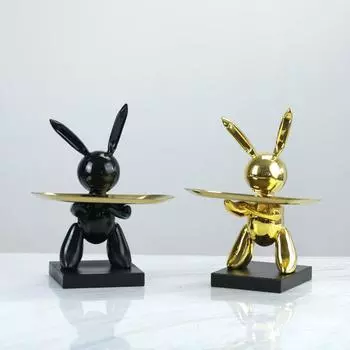 Современная скандинавская модель дома Офис продаж Абстрактная витрина с кроликом Гостиничный клуб Творческое искусство Мягкое украшение