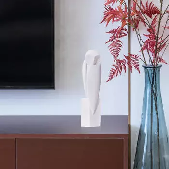 Современная статуэтка Совы, предмет интерьера, белый цвет Style B