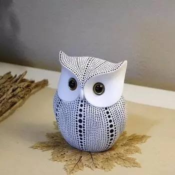 Современная стильная художественная фигурка Lucky Owl из смолы, набор из 1 шт.