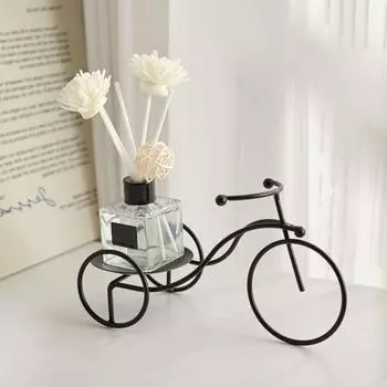 Современная стойка для ароматерапии на трехколесном велосипеде, железная подставка для свечей ручной работы, держатель для дисплея на трехколесном велосипеде, ванная комната чёрный