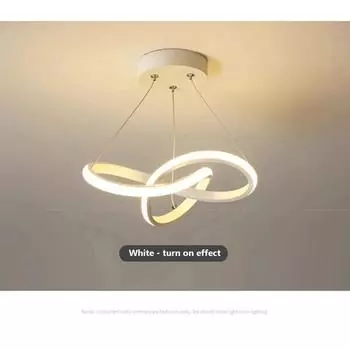 Современная светодиодная лампа для столовой, индивидуальная креативная простая люстра для столовой, скандинавская современная простая лампа для столовой, отеля warm white-no rc
