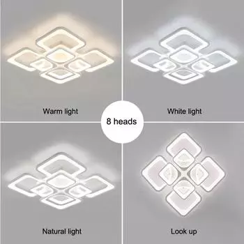 Современная светодиодная люстра Smart Ceiling Lamps для комнаты, кухни, гостиной, спальни, подвесной светильник, светодиодные потолочные светильники для помещений Stepless dimming