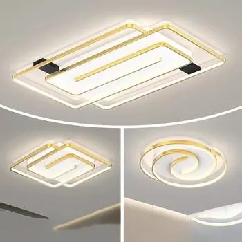 Современная светодиодная потолочная люстра для спальни, гостиной, столовой, кухни, прохода, домашнего декора, светильники для внутреннего освещения, люстра Warm White(no RC)