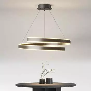 Современная светодиодная спиральная подвесная лампа, люстра для гостиной, столовой, спальни, роскошная подвесная лампа, домашний декор, светильник, люстра Cold White(no RC)