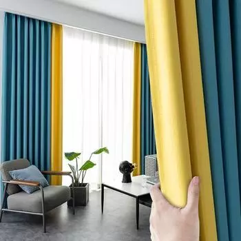 Современная утолщенная ткань, художественная затемненная занавеска, бытовая теплоизоляционная занавеска для украшения гостиной, спальни W150*H270cm