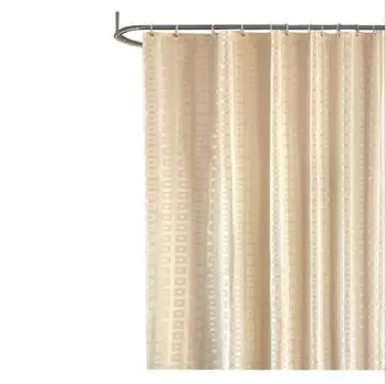 Современная ванная комната водонепроницаемая плесень толстая жаккардовая занавеска для душа сетка для ванной с крючком занавеска 180cmby180cm бежевый