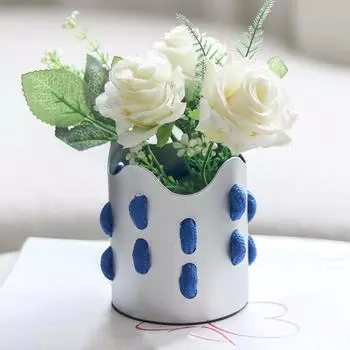 Современная ваза-челнок из веревки, высококлассная цветочная композиция, кабинет, гостиная, винный шкаф, украшения для прихожей