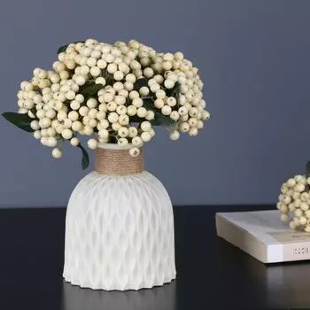 Современная ваза для цветов, белая пластиковая ваза, цветочный горшок, корзина, украшение для гостиной в скандинавском стиле, украшение для свадебной цветочной композиции