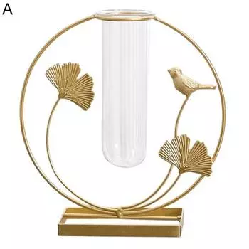 Современная ваза для цветов, фигурка птицы, стоящая портативно C