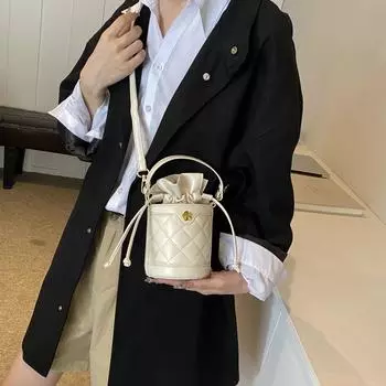 Современная женская сумка, новая маленькая ароматная стильная ручная сумка-ведро, модная сумка через плечо на одно плечо
