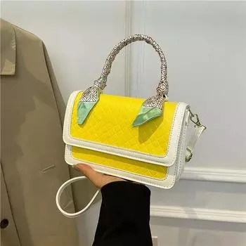 Современная женская сумка в стиле вестерн, новая модная универсальная сумка через плечо, портативная, небольшого размера, квадратная упаковка