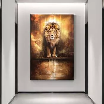 Современная живопись на холсте с животными, большая горная овца, скандинавская настенная живопись, печать плакатов, настенная живопись для гостиной, дома 21cm30cm NoFrame