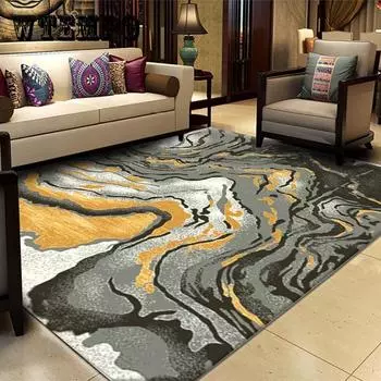 Современное абстрактное искусство, рисунок тушью, ковер, ковры для гостиной, диван, журнальный столик, коврик 120cm*160cm