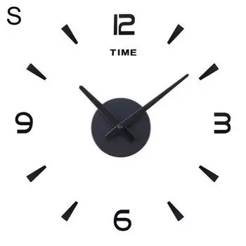 Современное акриловое зеркало, сделай сам, поверхностная наклейка на стену, гостиная, часы, декор для спальни S золотистый