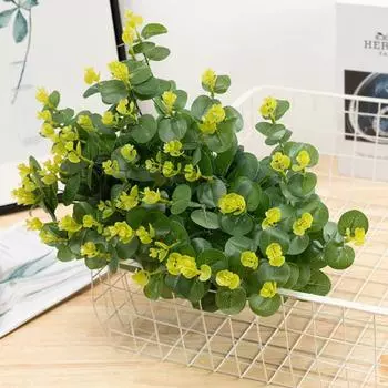 Современное искусственное растение, устойчивое к выцветанию, устойчивое к атмосферным воздействиям, сохраняющее свежесть зелёный