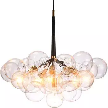 Современное искусство Молекулярная светодиодная люстра 9 12 20 стеклянных пузырьков Модная лампа Дизайнерская обеденная спальня кухня подвесные светильники 9 balls