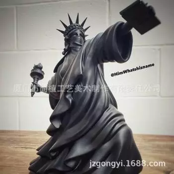 Современное искусство Статуя Свободы, Бросок Факела, Riot of Liberty Fine Art, Лондонская художественная ярмарка Скульптура из смолы, Декор для дома, Лучший подарок белый