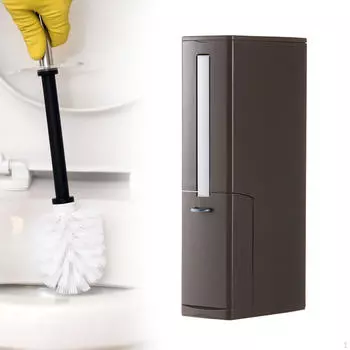 Современное мусорное ведро и туалетный ёршик для стильных домов кофейный