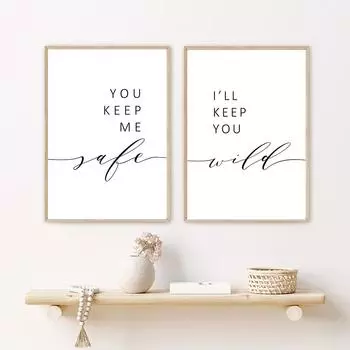 Современное настенное искусство, холст, черно-белые цитаты, принт, минималистичная скандинавская декоративная картина, картина для гостиной, домашний декор 21cm30cm NoFrame