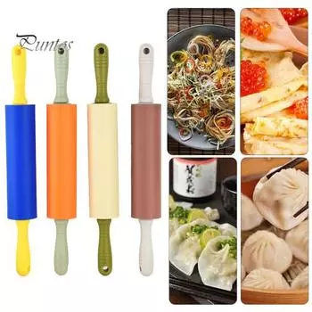 Современное подвесное отверстие, простой в эксплуатации кухонный ролик, силиконовый ролик для пельменей и лапши, кондитерский инструмент, кухонные гаджеты L жёлтый