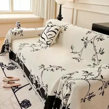 Современное простое и свежее полотенце для дивана Huajian Four Seasons, универсальное синельное универсальное универсальное покрывало для дивана 180*130cm