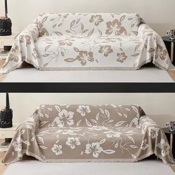 Современное простое полотенце для дивана, двухсторонний чехол для дивана, универсальный чехол, универсальный чехол для дивана Four Seasons, ткань, нескользящая, не царапается 90*180cm