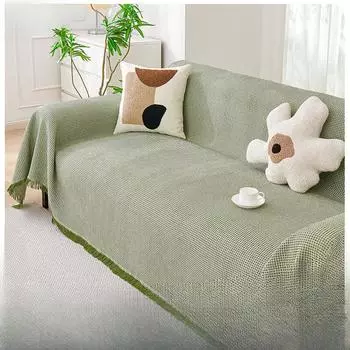 Современное простое сплошное цветное полотенце для дивана, водонепроницаемое, универсальное, на четыре сезона, чехол для дивана, ткань, подушка для дивана, комплект наконечников, защита от царапин, пыль 90*90cm