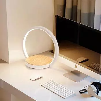 Современное украшение дома Qi Беспроводная зарядка Беспроводной динамик Сенсорный стол Ночная лампа Сенсорный светодиодный стол 18