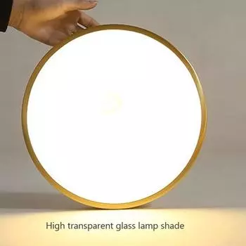 Современные 100% медные светодиодные потолочные светильники, роскошные черные золотые проходные домашние лампы для спальни, гостиной, кабинета, внутренние светильники Warm White(no RC)