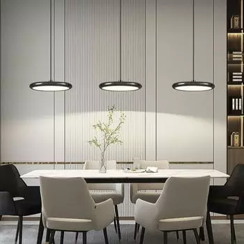 Современные 1/3 головки подвесной светильник потолочные люстры железные подвесные светильники для кухни спальни ресторана домашнего бара подвесные светильники 1 Headlight чёрный