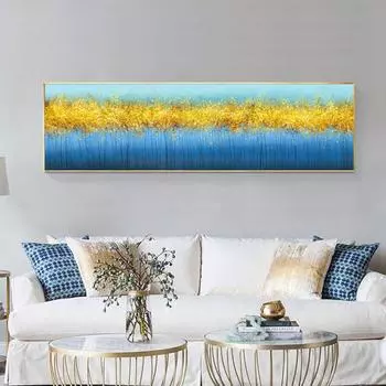 Современные абстрактные художественные постеры и принты, настенная живопись на холсте, золотые деревья, настенные художественные картины для гостиной, Декор Куадрос 20*40cm