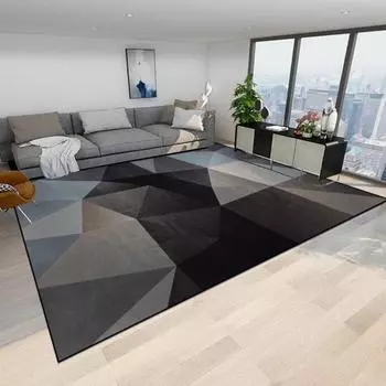 Современные абстрактные ковры для гостиной, геометрический декор, ковер для зала, мягкий простой коврик для пола, спальня, гардеробная, ковер нескользящий 60x90cm door mat