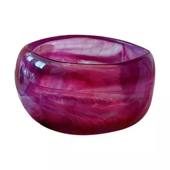 Современные акриловые браслеты-бенглы, широкие геометрические бенглы, браслеты на каждый день, акриловая текстура, идеально подходят для повседневной носки, для вечеринок фиолетовый