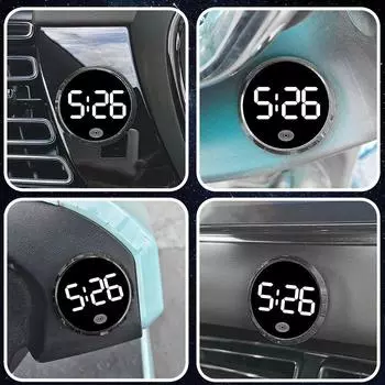 Современные автомобильные часы с анти- и износостойким дизайном Silver