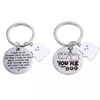 Современные брелоки-призраки Брелок-череп-призрак DIY Ювелирные аксессуары Сумка-брелок-призрак на Хэллоуин no.1