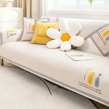 Современные бутылки, хлопковая подушка для дивана с вышивкой, удобное нескользящее стеганое полотенце для дивана, универсальное украшение для гостиной 70x70cm 1pcs