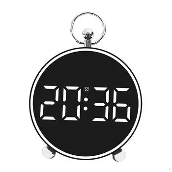 Современные цифровые часы с мягким свечением для декора спальни белый