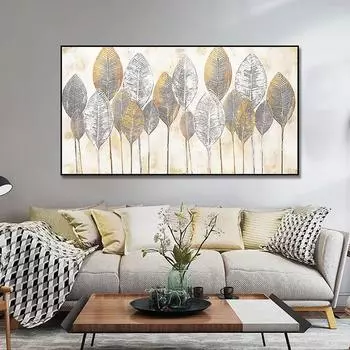 Современные цветы холст картины абстрактные пейзажные постеры и принты сусальное золото настенные картины для декора гостиной без рамки 20cm40cm NoFrame