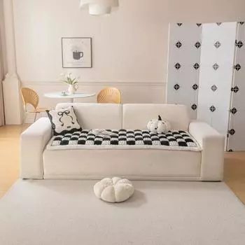 Современные и простые фланелевые диванные подушки, новые осенне-зимние противоскользящие и пылезащитные толстые чехлы для подушек, тканевые полотенца 60x60