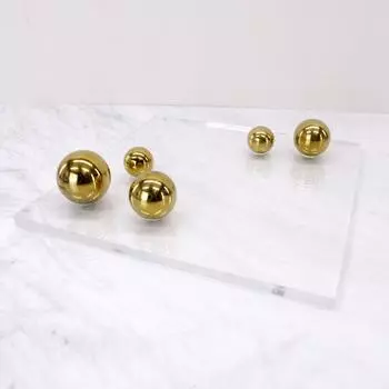 Современные и простые скандинавские акриловые планетарные украшения, металлический шар, декоративный поднос, модель дома, офис продаж, мягкие украшения