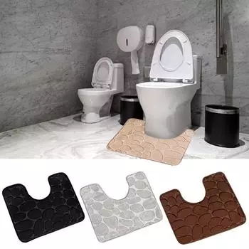 Современные коврики для ванной комнаты, нескользящие коврики для крышки унитаза, новые коврики для ванной, набор для ванной комнаты коричневый