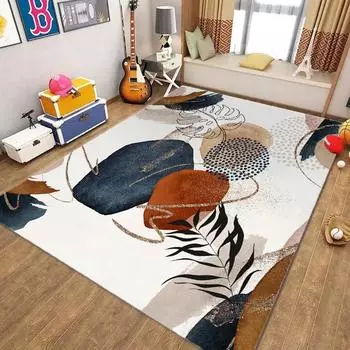 Современные коврики Leave Area Rugs Anti Slip Carpet для кухни, дома, гостиной, спальни, декора, напольный коврик, машинная стирка, фланелевые коврики 40X60cm-16x24in
