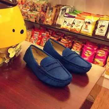 Современные кожаные кроссовки Ruizu Kids — коллекция весна и осень 25 синий