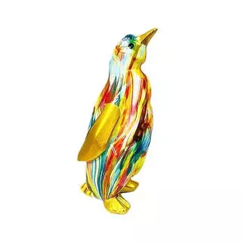 Современные креативные красочные украшения из смолы с изображением животных, поделки с пингвинами, домашняя гостиная, ТВ-шкаф, ювелирные изделия, офисное украшение large